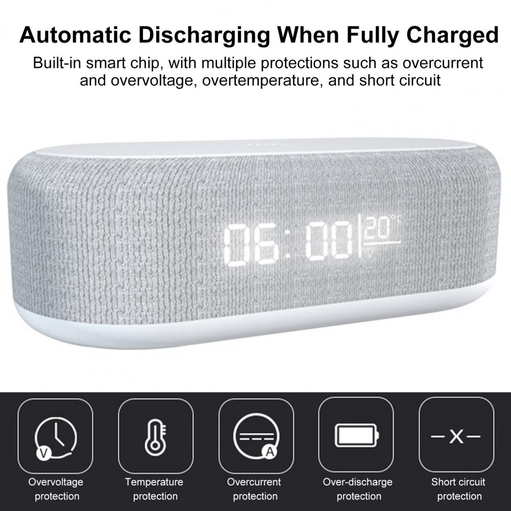 Alarm Clock With Wireless Charger